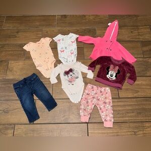 Adorable baby girls clothing bundle size 12 months